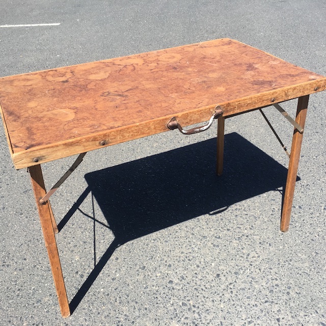 TABLE, Folding Table - Wooden 50 x 100cm